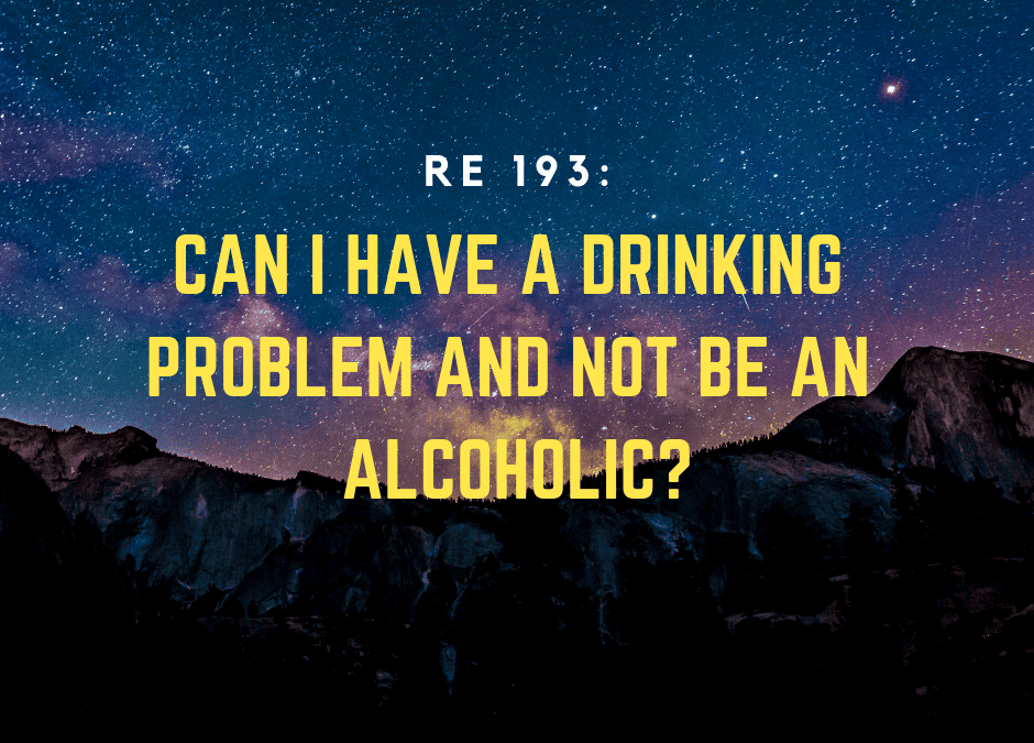 RE 193: Can I have a drinking problem and not be an Alcoholic?