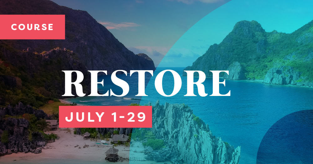 RESTORE Event Graphic Recovery Elevator RESTORE DRY July sobriety course