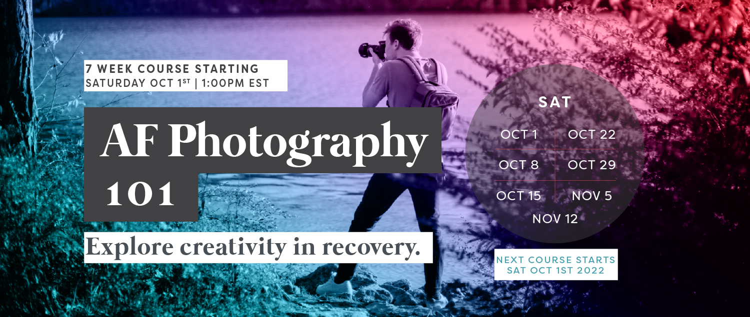 Recovery Elevator sobriety photography course 