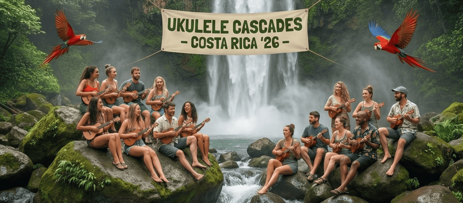 Recovery Elevator Ukulele Sober retreat in Costa Rica