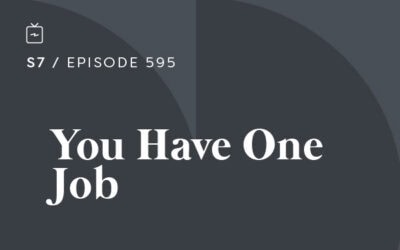 RE 595: You Have One Job